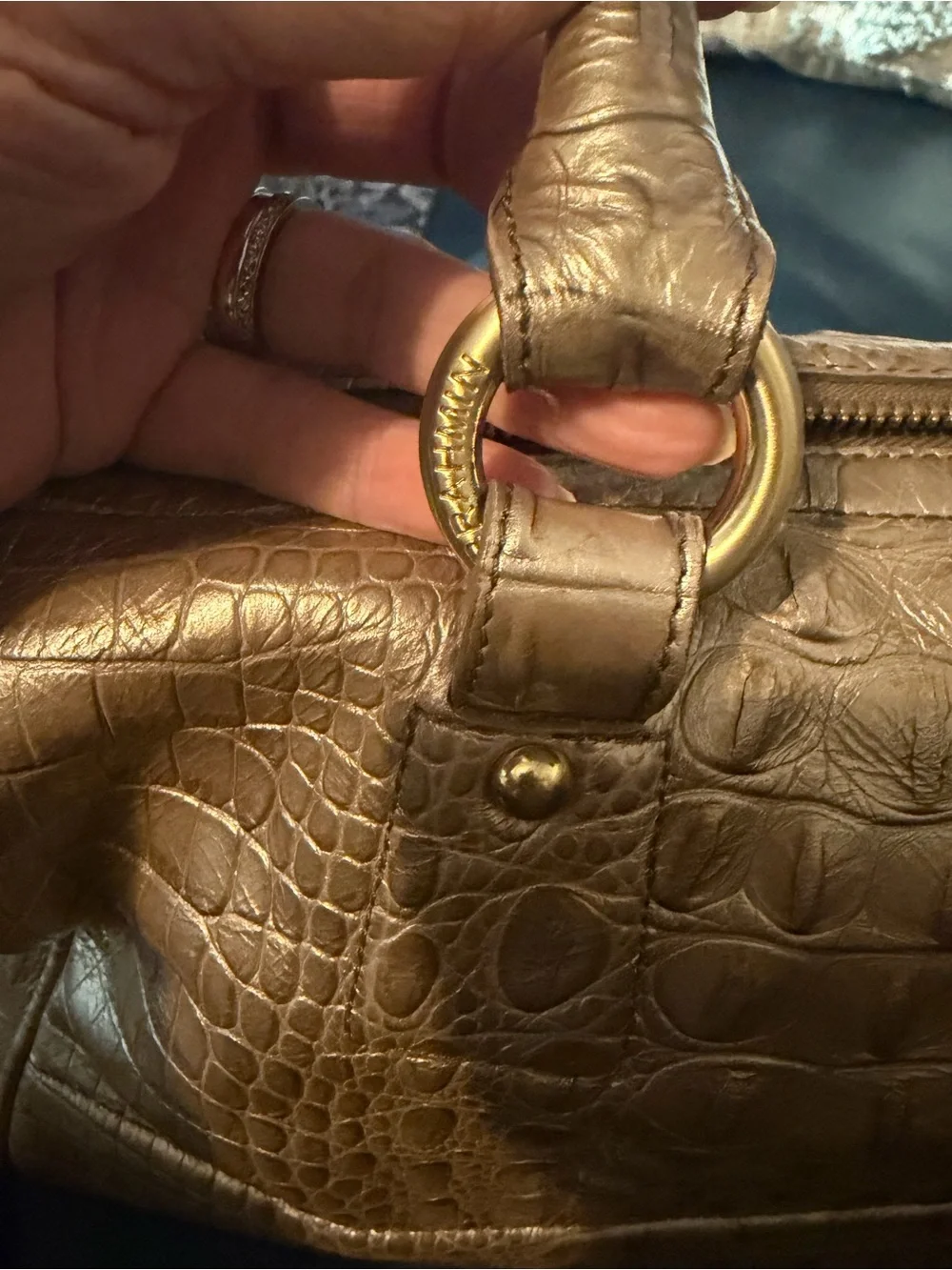 Brahmin duffel-satchel style